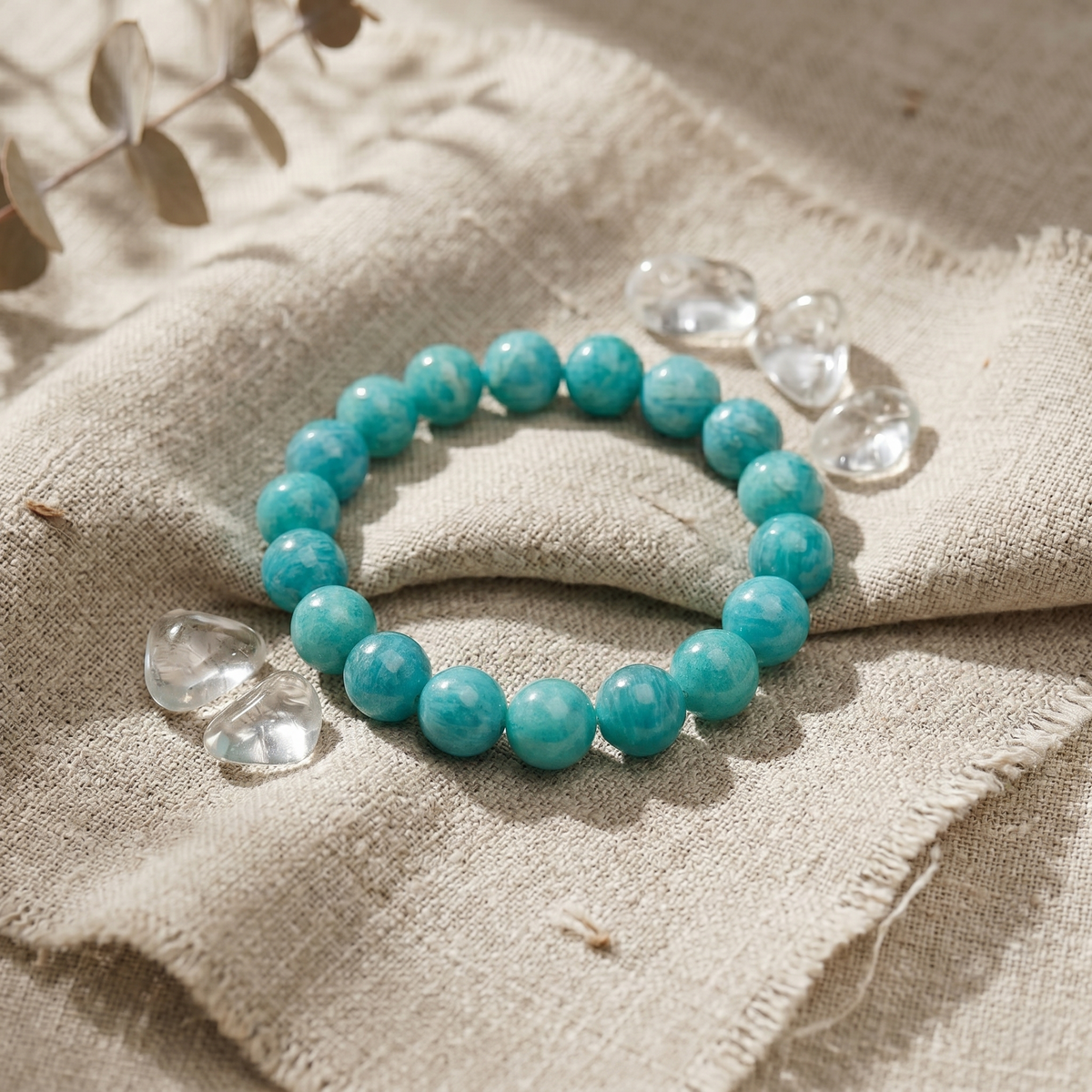 Virgo Aura: Natural Amazonite Inner Peace Bracelet