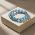 Aquarius Aura: Natural Aquamarine Emotional Flow Bracelet
