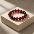 Capricorn Aura: Natural Garnet Sovereign Bracelet