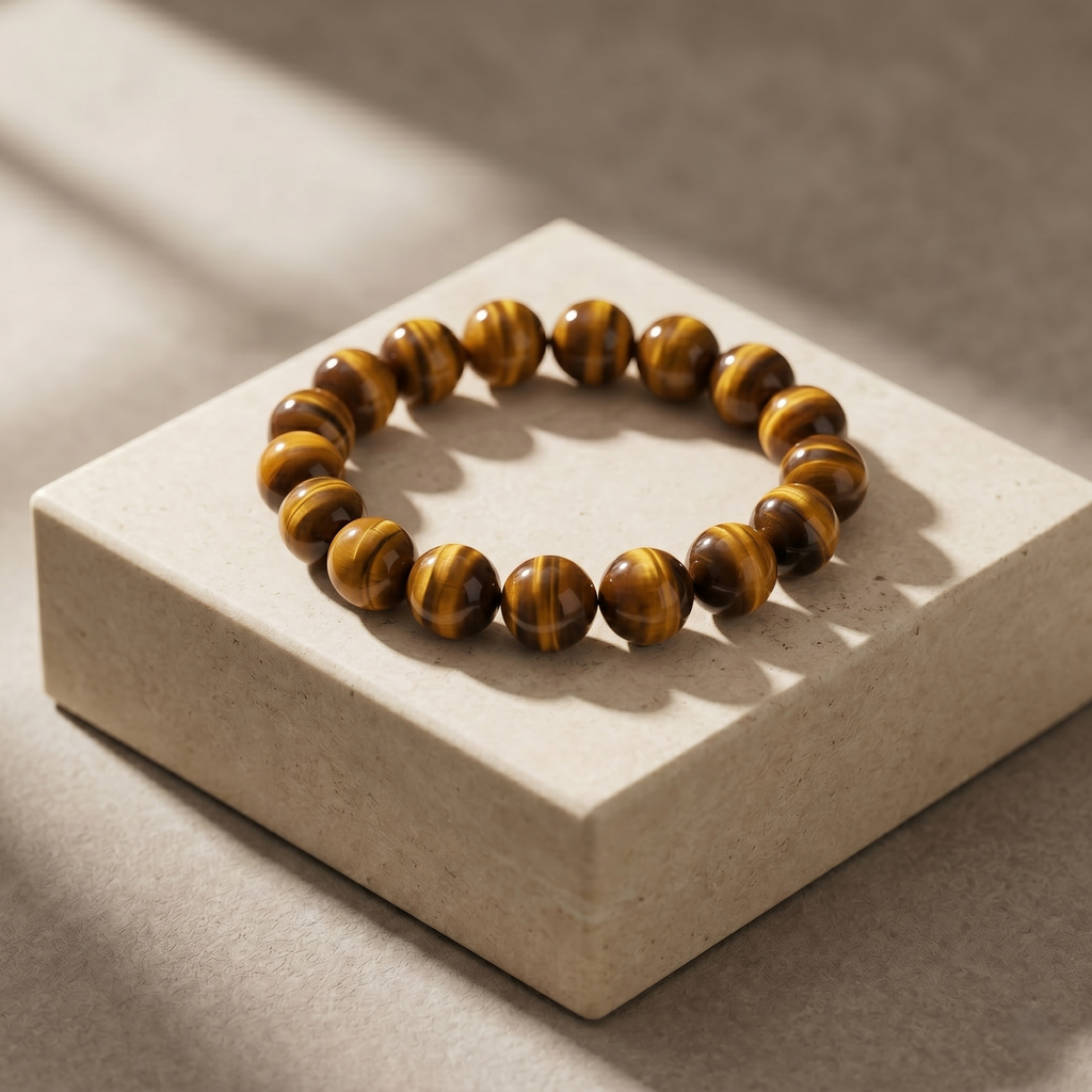 Leo Aura: Natural Tiger's Eye Empowerment Bracelet