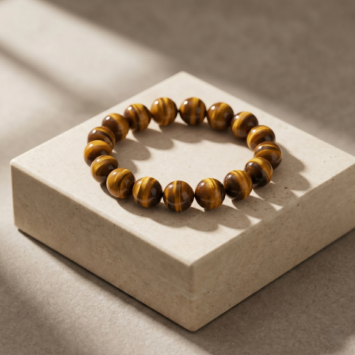 Leo Aura: Natural Tiger's Eye Empowerment Bracelet