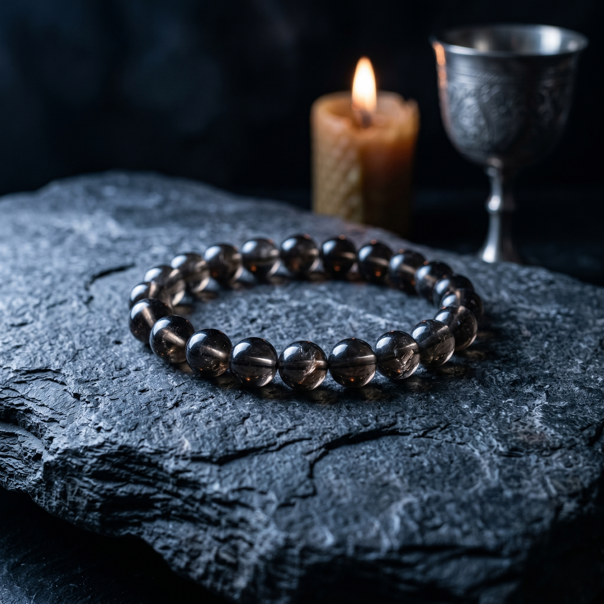 Scorpio Aura: Natural Smoky Quartz Detoxification Bracelet